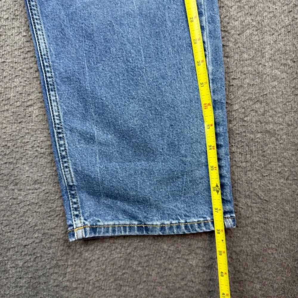 Lee Straight Leg Jeans Women's‎ 30 Medium Wash High Rise Relaxed Fit Denim